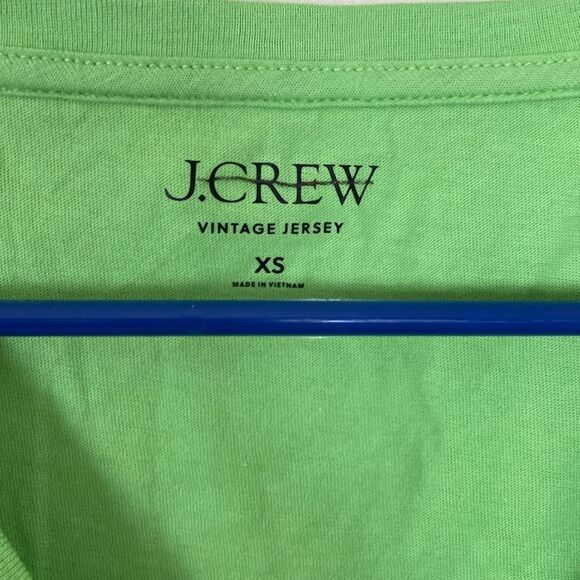 J. Crew Vintage Jersey in Lime Juice Size XS NWOT (Q7) - Picture 4 of 9